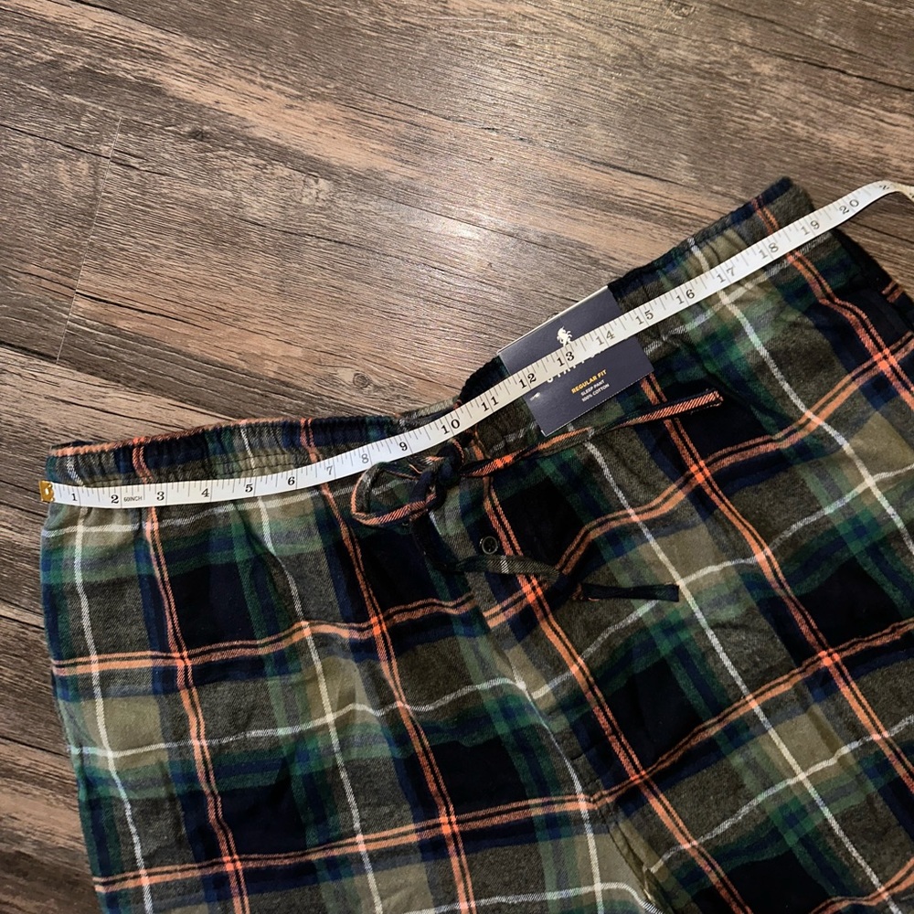 Stanford Men’s Olive Plaid Sleep Pants 100% Cotton size XL - Picture 3 of 9
